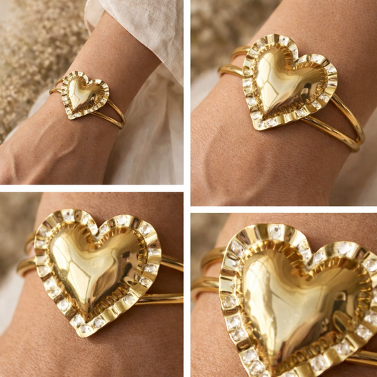 Bracelet jonc AMORA OR