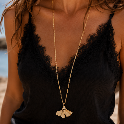 Collier FEUILLE PERLA