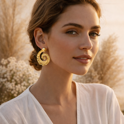 Boucles d'oreilles SPIRALA OR