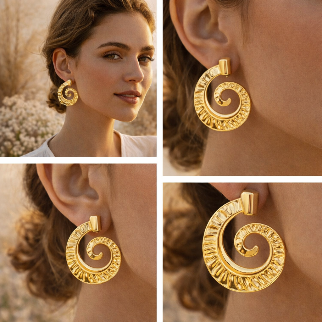 Boucles d'oreilles SPIRALA OR