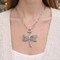collier femme libellule acier inoxydable